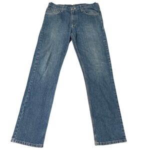Vintage‎ Carhartt Mens Traditional Fit Straight Leg Jeans Blue Denim Size 34x34